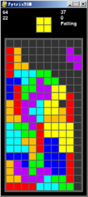 Pytris (Python, Matt Berk, 2018) ingame.png
