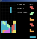 Pytris (Python, Dominic Allas, 2019) ingame.png
