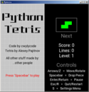 Pytris (Python, Colin Wyly, 2021) title.png